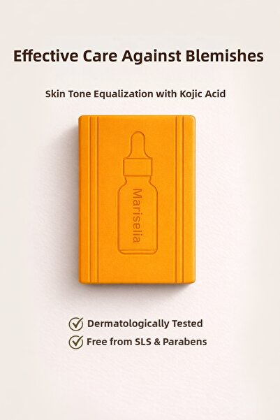 Mariselia صابون حمض الكوجيك – يوحد لون البشرة، ويقلل من ظهور البقع، ويمنح الب...