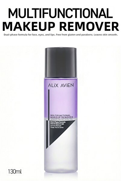 Alix Avien Dual Phase Formula - Multi-Functional Makeup Remover - Face-Eye-Lip