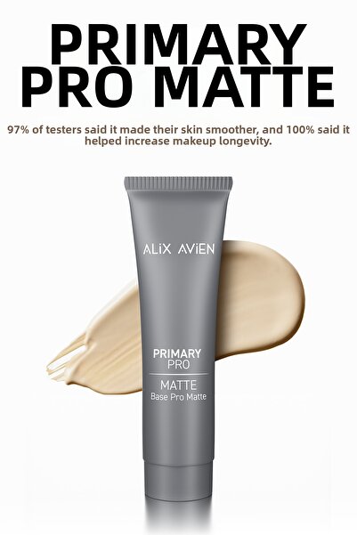 Alix Avien قاعدة مكياج غير لامعة مرطبة تدوم 12 ساعة توفر مظهرًا ناعمًا وغير ل...