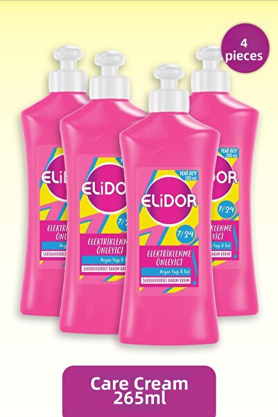 Elidor كريم العناية المضاد للتجعد بزيت الأرغان والعسل 265 مل × 4 قطع
