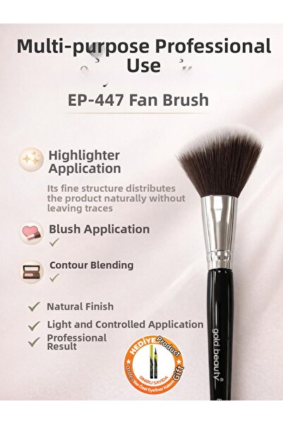 Güzellik Deposu Professional Fan Brush - Illuminating Highlighter and Blush A...