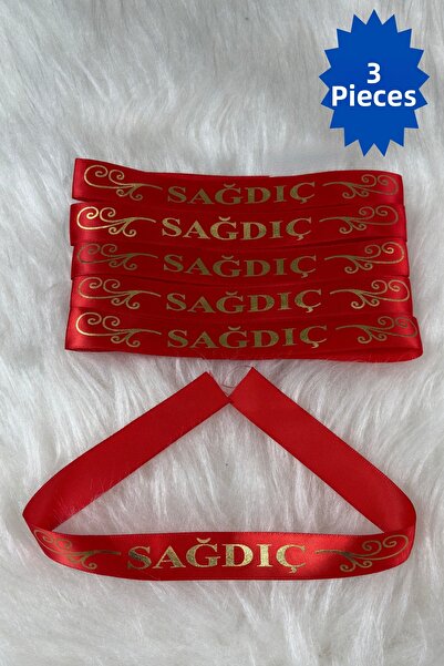 AZREN STORE Red Groomsmen Ribbon, Promise Engagement Wedding Entertainment He...