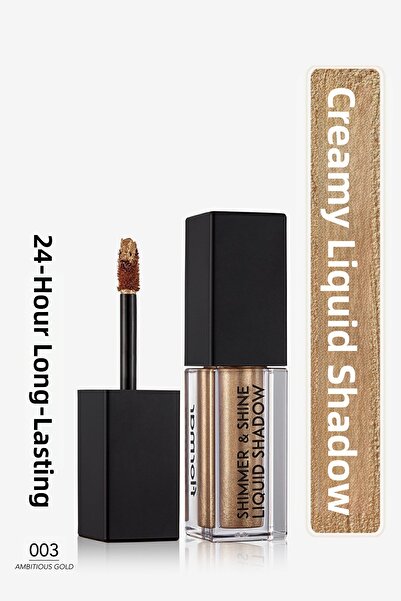 Flormar Likit Göz Farı - Shimmer & Shine Liquid Shadow 003 Ambitious Gold