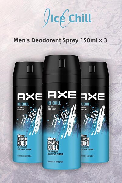 Axe Spray deodorant pentru bărbați Ice Chill 150 ml X 3 buc
