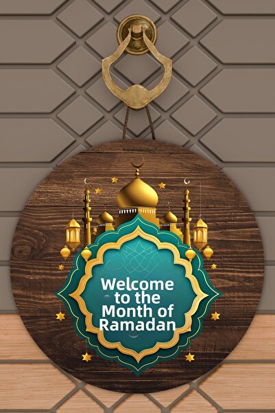 Dormot High-Quality Digital Printing, Welcome Ya City Ramadan-Themed Door Dec...
