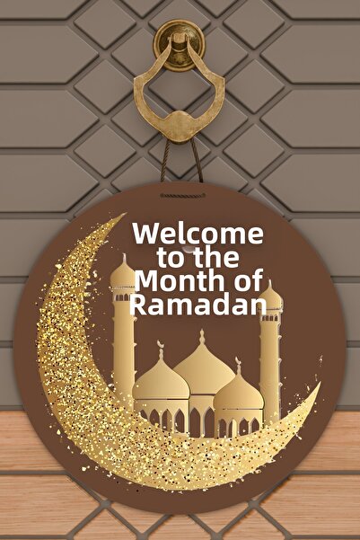 Dormot High-Quality Digital Printing, Welcome Ya City Ramadan-Themed Door Dec...