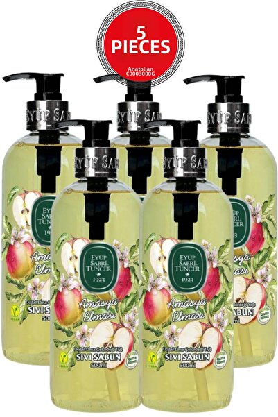 Eyüp Sabri Tuncer Amasya Apple Liquid Soap 500 ml X 5 Pieces