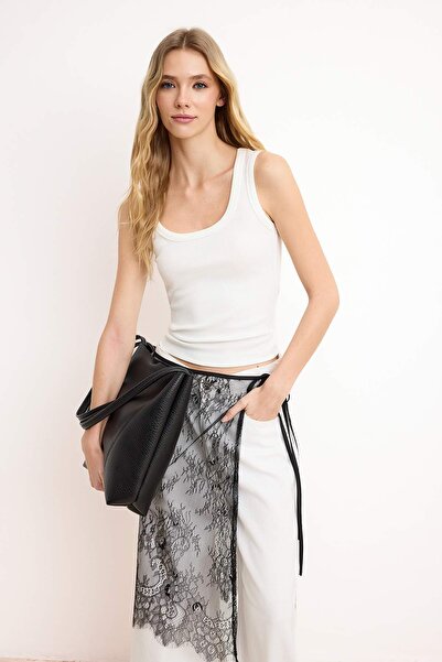 Trendyol Collection Екрю в'язаний атлет TWOSS26AL00028