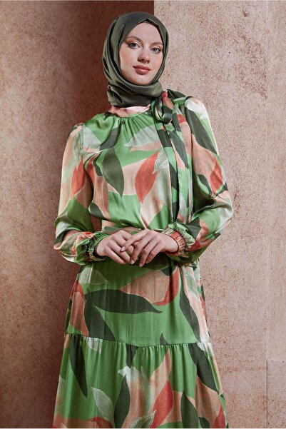 Alvina Сатенена рокля - с колан, модел Yoryo, 44510