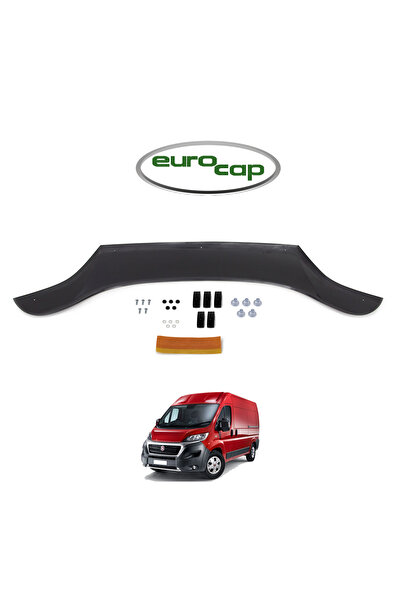EUROCAP Fiat Ducato Ön Kaput Koruma Rüzgarlığı 3mm Akrilik (Abs) Parlak Siyah...