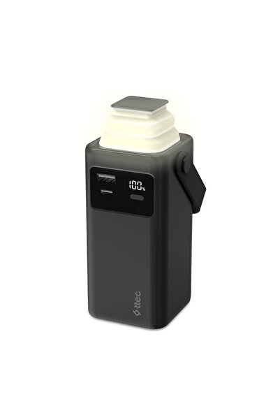 Ttec ReCharger Extreme LCD 20.000mAh PD 20W USB-C ve Lightning Dahili Kablolu...