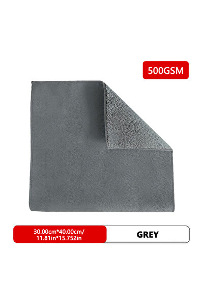 Choice منشفة غسيل وتجفيف سيارات من الألياف الدقيقة من سيميتايل، رمادية اللون،...