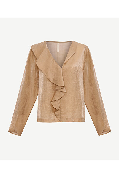 Yargıcı Regular V Neck Long Sleeve Blouse