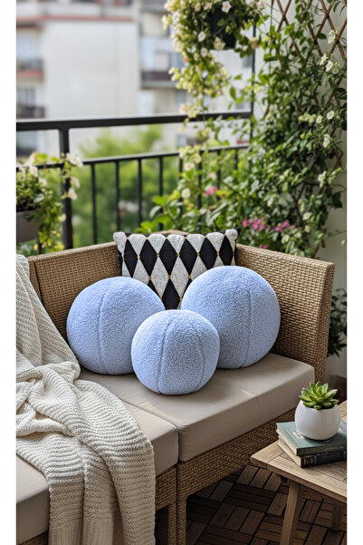 oneplise Сив комплект от 3 части 42/25 см XXL размер Декоративна възглавница ...