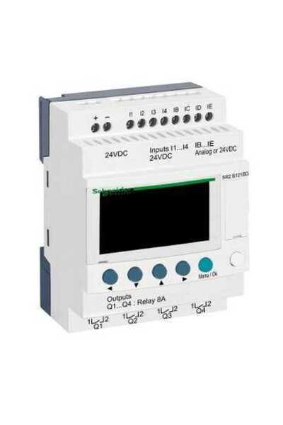 Schneider Electric SR2B121BD - kompakt akıllı röle Zelio Logic - 12 G Ç - 24 ...