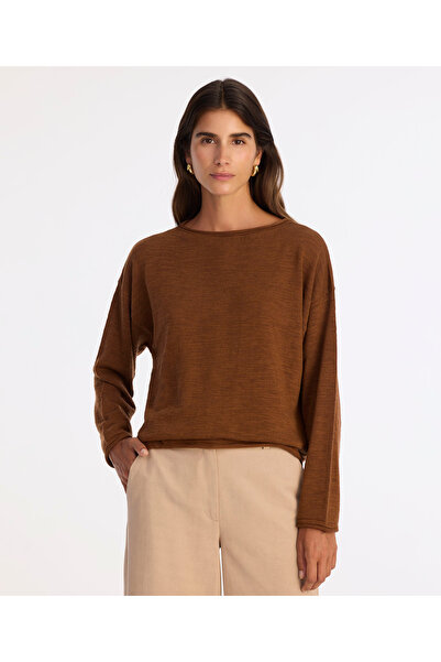 Yargıcı Wide Half Turtleneck Long Sleeve Sweater