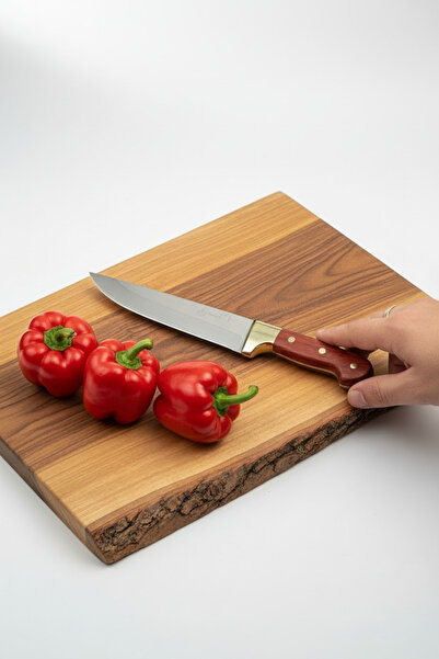 MERTCAN KNİFE Profesyonel 27 cm Şef ve Doğrama Bıçağı - Gül Ağacı Saplı Pasla...