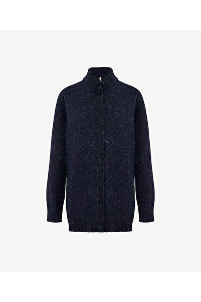 Yargıcı سترة طويلة الأكمام ذات ياقة مستقيمة عادية