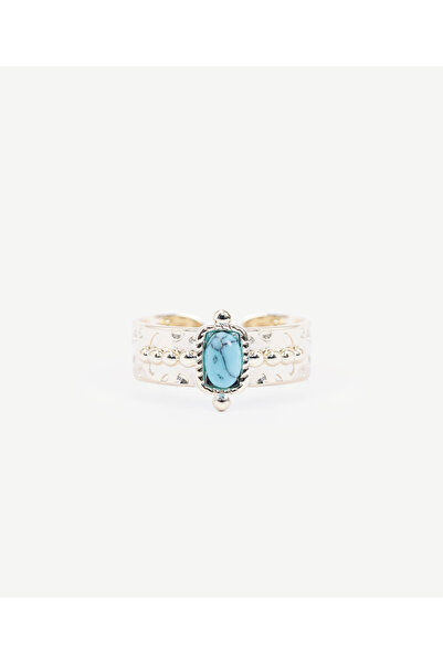 Yargıcı Doğal Taş Detaylı Ayarlanabilir Yüzük