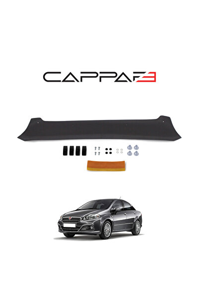 Cappafe Fiat Linea Ön Kaput Koruyucu Rüzgarlığı 4mm Akrilik (ABS) Piano Black...