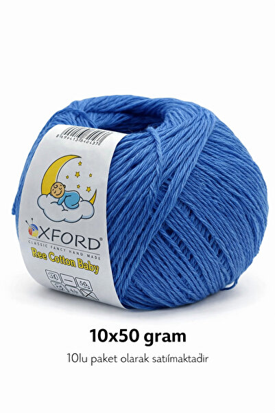 Oxford İplik 10'lu Paket Eco Cotton Baby - Ince Cotton Ip - Tığ Işi - Punch Ipi