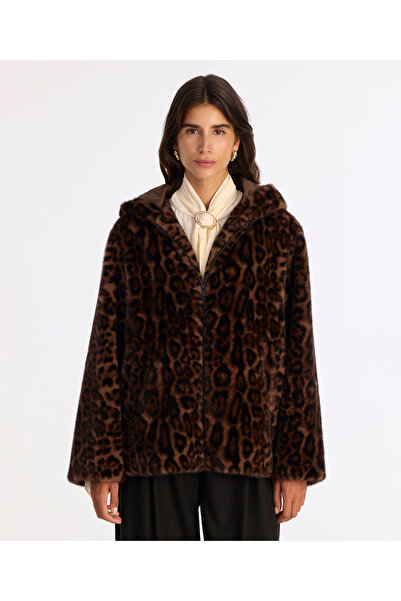 Yargıcı Regular Hooded Collar Long Sleeve Coat