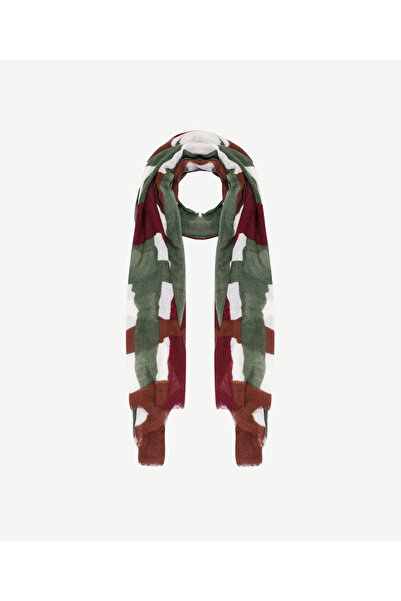 Yargıcı شال صوف بلوك اللون