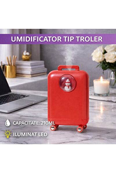 SMARTECH Umidificator de aer, purificator de aer, rezervor de 210 ml, ilumina...