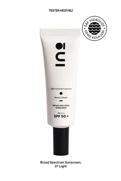 INO Beauty Nemlendirici Güneş Kremi SPF+50 01 LIGHT Cilt Tonu Eşitleyici (Saf...