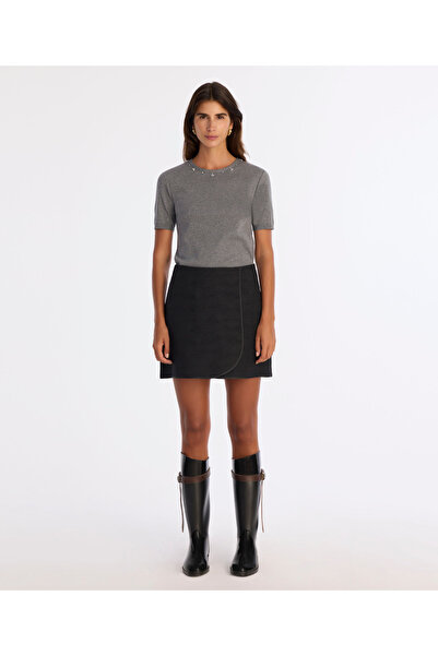 Yargıcı A Form Düşük Bel Etek