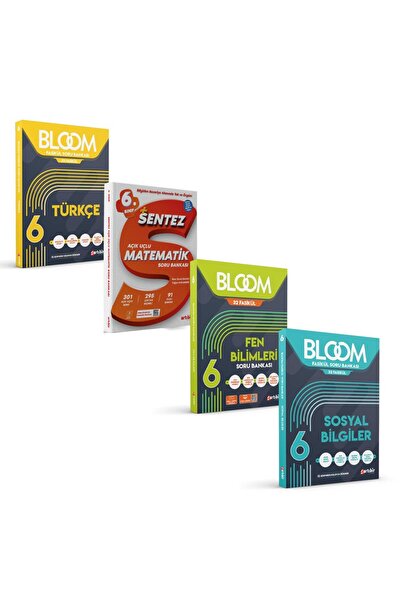 Artıbir Yayınları 6 Sınıf 4'LÜ BLOOM TÜM DERSLER SET Soru Bankası (KOLAYDAN Z...