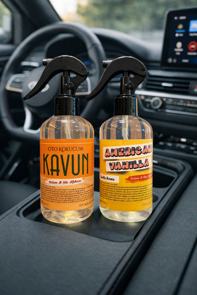 oto kokucum American Vanilla ,Kavun esasnslı Oda ve Oto Kokusu 2 li set 2x250 ml