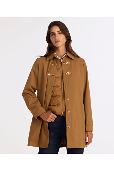 Yargıcı Regular Shirt Collar Long Sleeve Top Coat