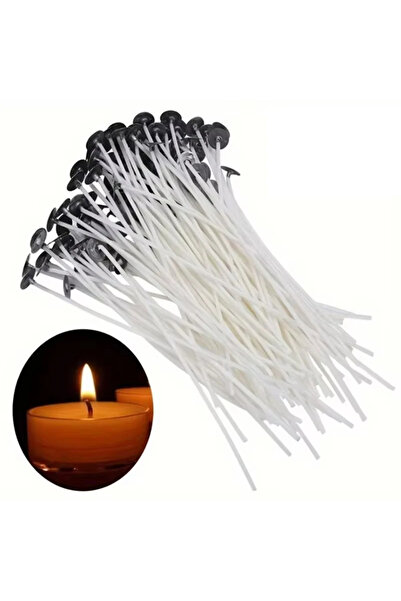 Choice فتائل شموع بيضاء عديمة الدخان، 100 قطعة/30 قطعة، مصنوعة من شمع الصويا ...