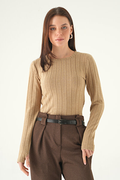 Rays Bluză Mink guler rotund 8268A