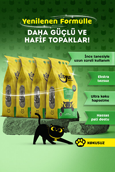 Kityus 4'lü Avantaj Paketi Hassas Kediler Için Tozsuz,topaklanan, Kokusuz Ben...