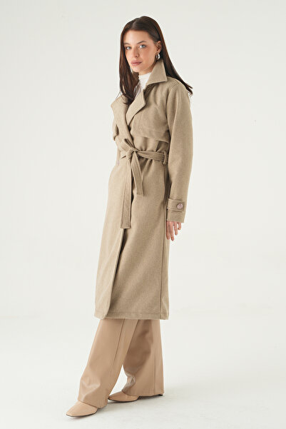 Rays 3095A Detalj dela Sa džepovima Kaput bež