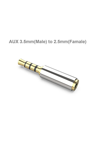 Choice 3.5mm(M) to 2.5mm(F) 3.5/2.5mmMale to 2.5/3.5mmFemale Jack Stereo Conn...