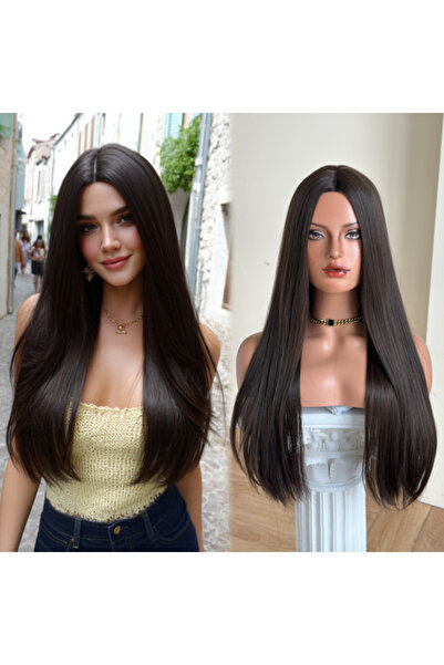 REMY HAİR أوبورن طويل مستقيم الألياف الاصطناعية شعر مستعار بدون نافذة