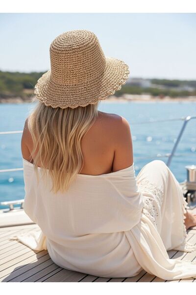 Axesoire 14596 Model Camel Pălărie din paie de culoare