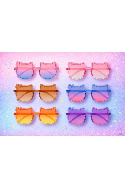 Two Two Girl's Teddy Bear Bow Sunglasses – Colorful Cute – Durable 2-10 Year ...