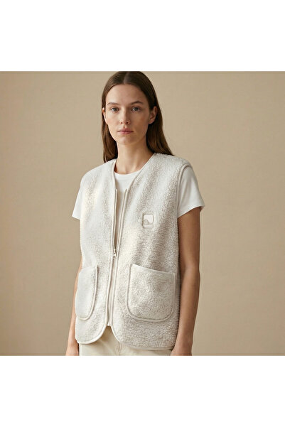 Coredra Плюшевий жилет на блискавці - C602