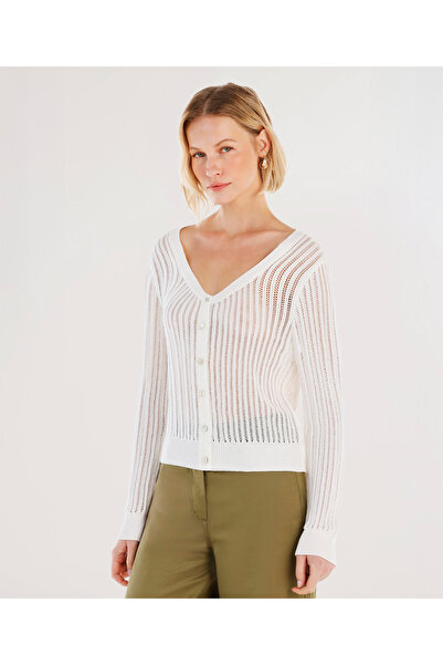 Yargıcı V Yaka Uzun Kollu Hırka