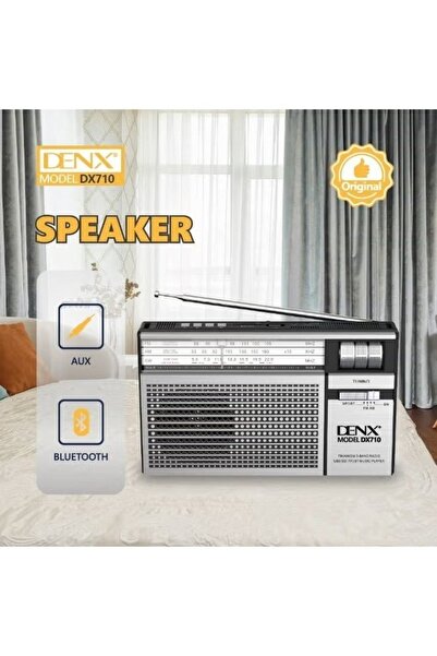 Generic مكبر صوت لاسلكي قابل لإعادة الشحن من دينكس بتقنية بلوتوث، مزود براديو...