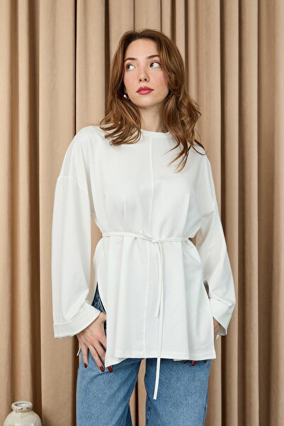 Puane Жіноча блузка з низькими плечима, деталізована зав'язками та аксесуарам...