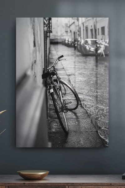 Decovetro Γυάλινο Τραπέζι Vintage City Bycle