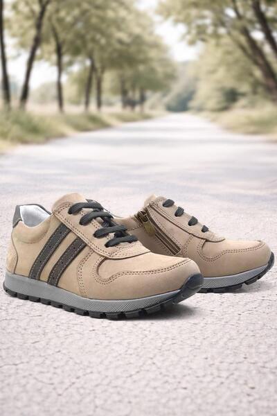 Rakerplus Prava koža Sportske školske cipele za dečake sa sandalama i patentn...