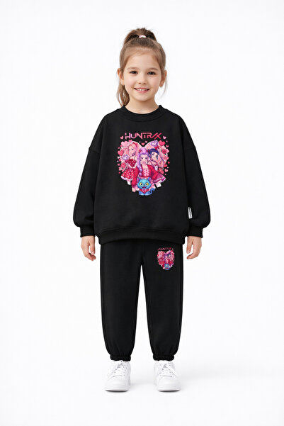 fasardi KPOP Demon Hunters Huntrix Rumi Mira με τύπωμα oversized Σετ φόρμας γ...