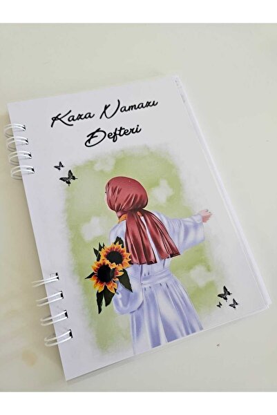DESİGN KAZA NAMAZI DEFTERİ HIJAP YESIL 5 YILLIK PVC KAPAK
