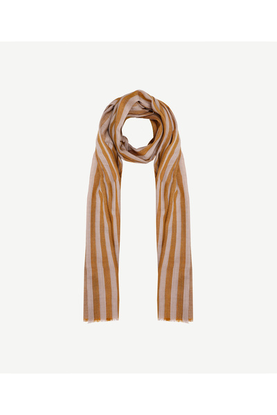 Yargıcı Çizgili Yün Şal